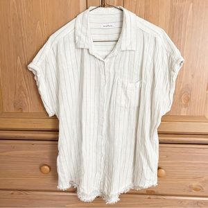 Neuflora Women's White Button Down Shirt